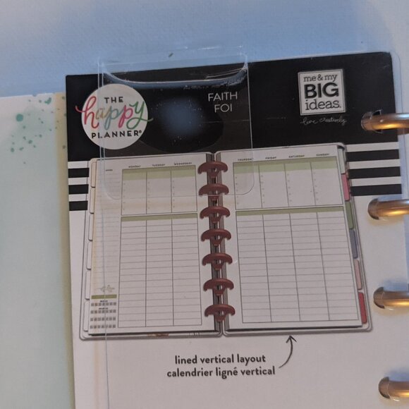 NWT Happy Planner Mini Undated Faith Butterfly Vertical 12 Mo Planner Christian - Picture 3 of 6